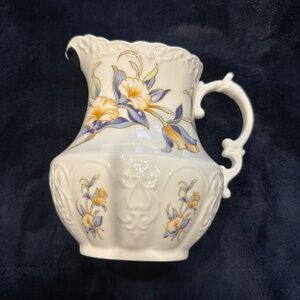 VINTAGE AYNSLEY ENGLISH FINE BONE CHINA CRECY JUG JUST ORCHIDS
